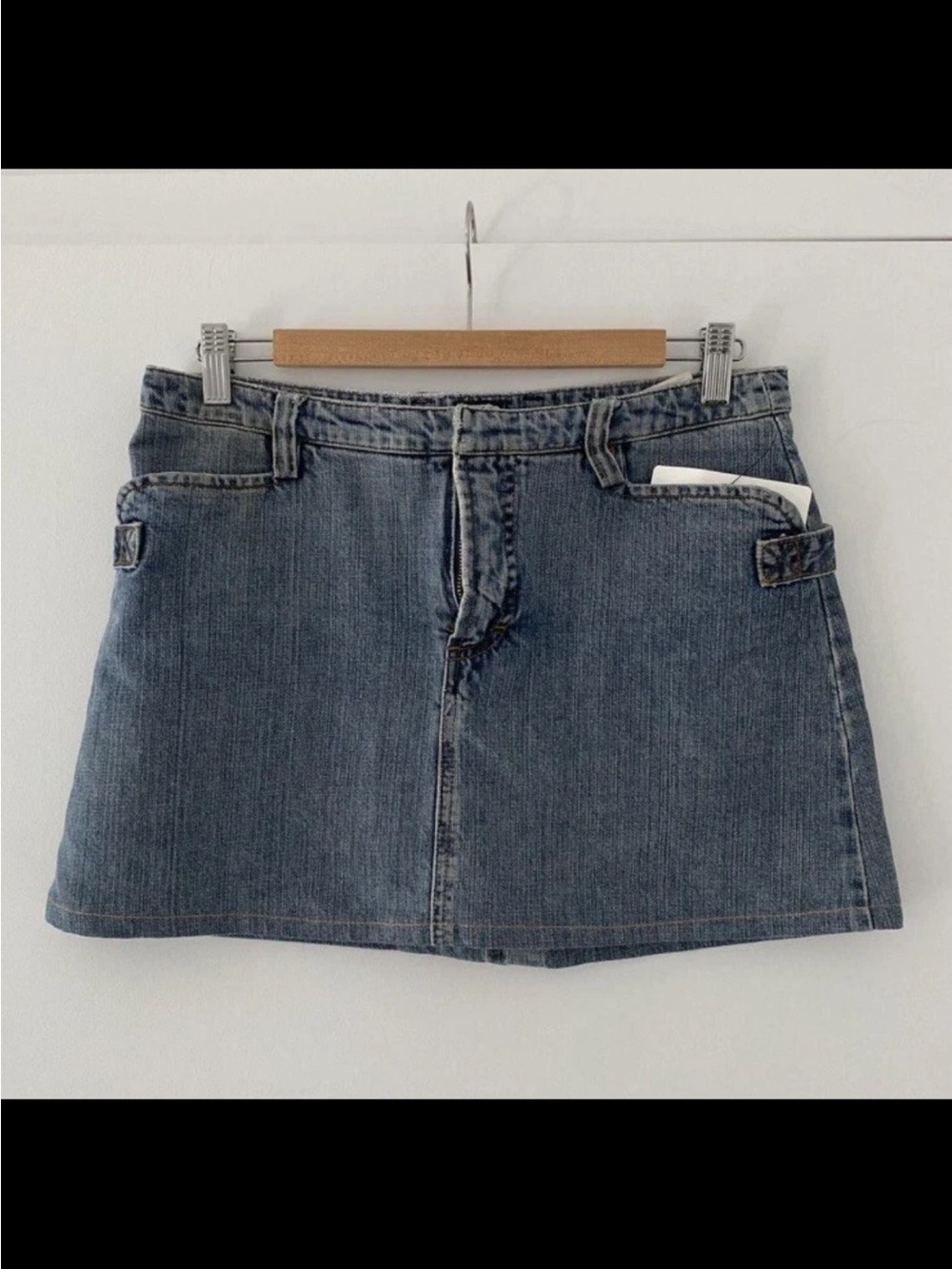 vintage dolce & gabbana early 2000’s/y2k denim micro mini skirt IT 30/44